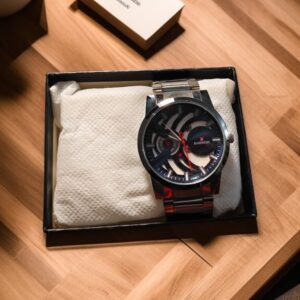 Premium Quality Hand Watch For Man Sliver Color