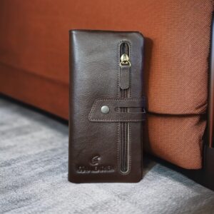 Cow leather wallet  premium  chocolate (PC)