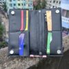 bike peapers & long wallet genuine leather black colour