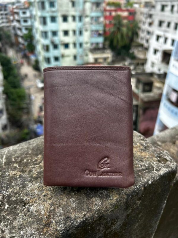 Genuine leather money bag  chochocolate colour M no : 12