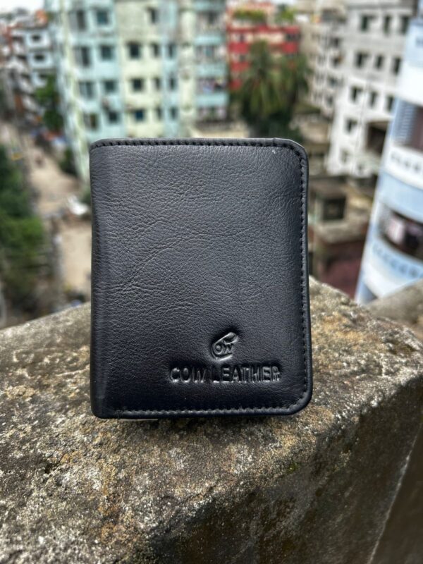 genuine leather money bag  black colour M no : 14