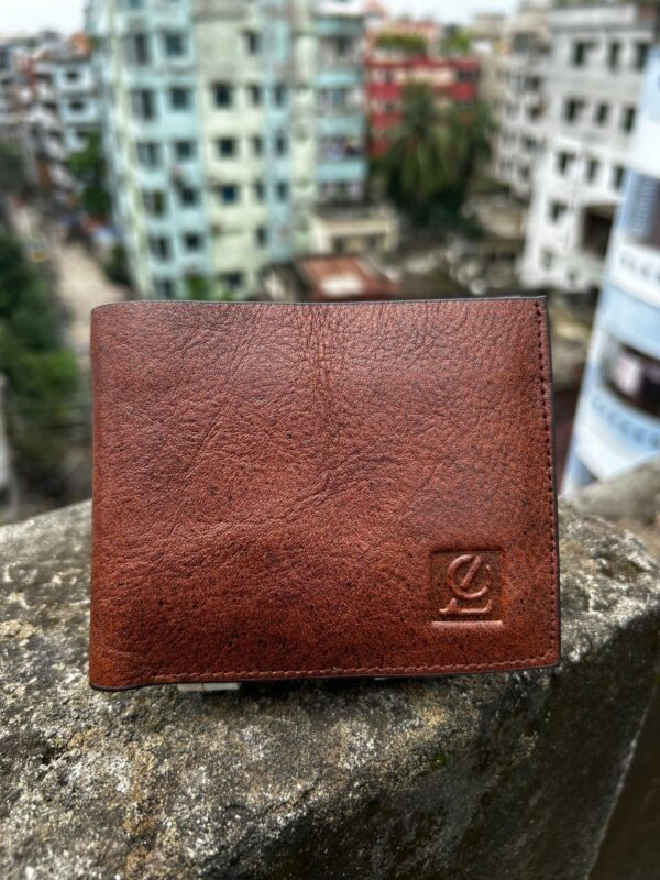 genuine leather money bag  chochocolate colour M no : 16