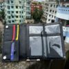 bike peapers & long wallet genuine leather black colour