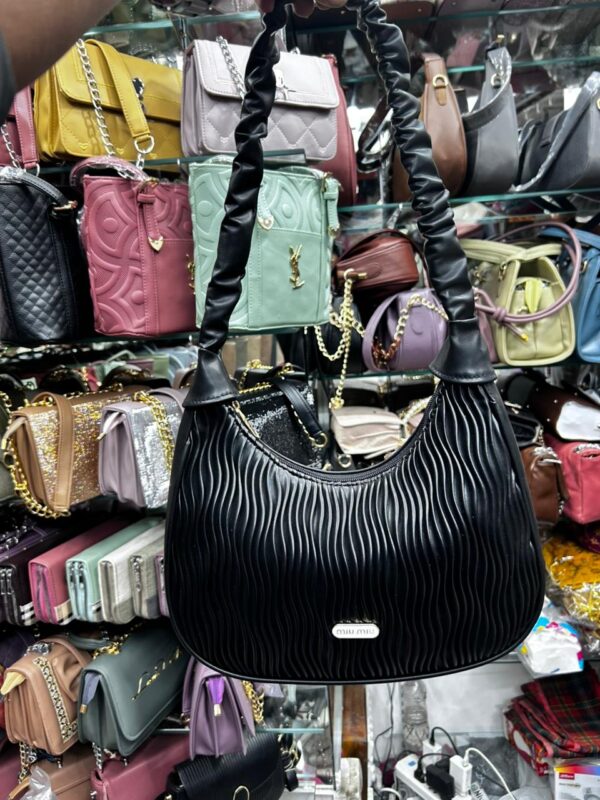Black colour medium size party bag