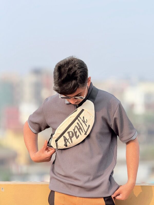 Apehlic Chest Bag - Cream colour (AC)