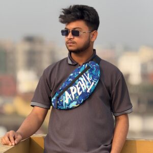 Apehlic Chest Bag - Blue & Green colour (ANG)