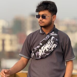 Apehlic Chest Bag - Black & Ash colour (ABA)