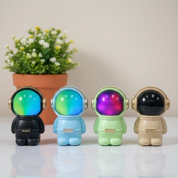2025/12/1000031398-1.jpg Wrader X808 Astronaut Bluetooth Speaker with RGB Lights