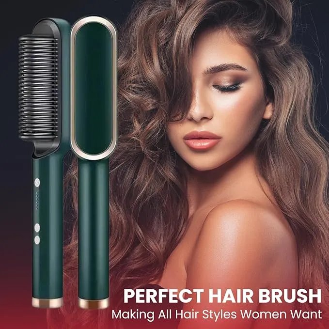 Electric Hair Straightener Comb | Professional Styling Hair Brush With 5 Temperature Setting