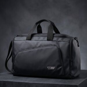 2026/10/1000049475.jpg Premium Black Travel Duffel Bag - 22 Inch