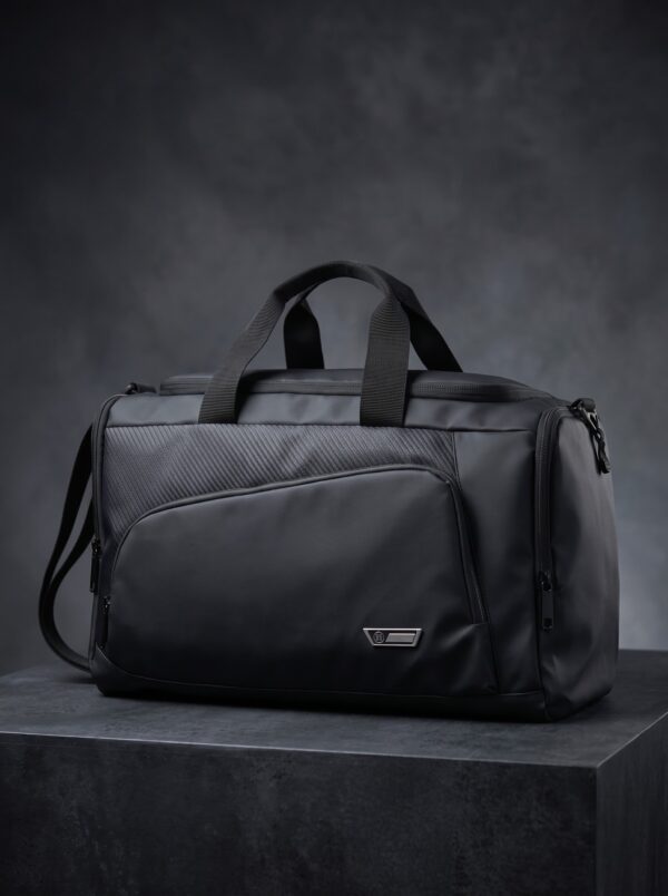 Premium Black Travel Duffel Bag - 22 Inch
